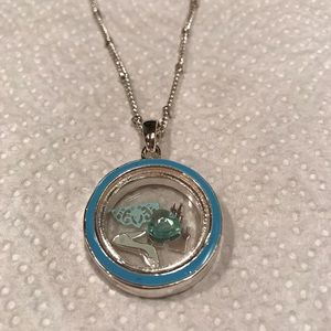 Disney Cinderella Floating Charm pendant Necklace